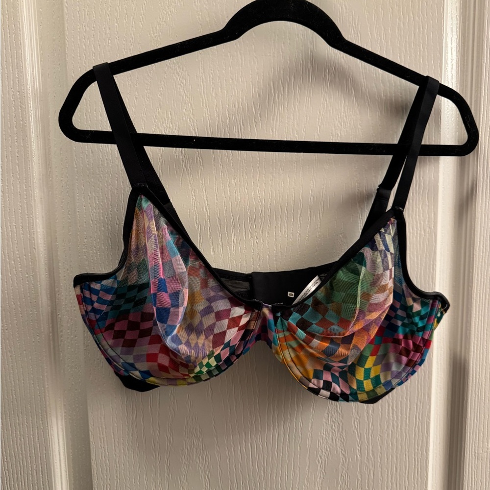 Parade Multicolor Checkered Women's Mesh Bra